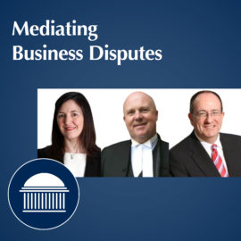 Mediation for Business Disputes | Brendan Lenihan, Hugh Mohan SC & Cathy Smith SC